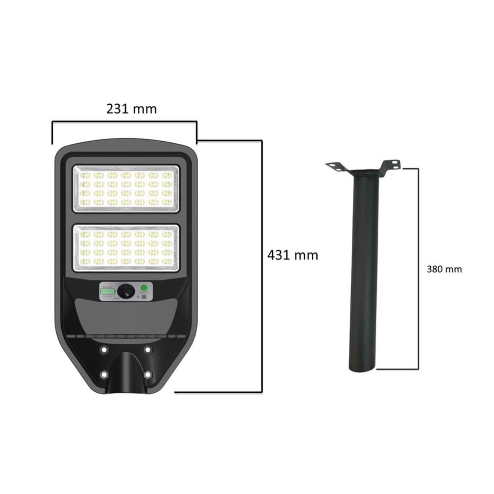 ไฟถนน SOLAR SYLVANIA STAR1 40 วัตต์ DAYLIGHT สีดำ