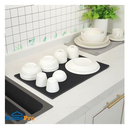 แผ่นรองกันลื่น PVC KECH COFF 30x45 ซม. สีดำ_4