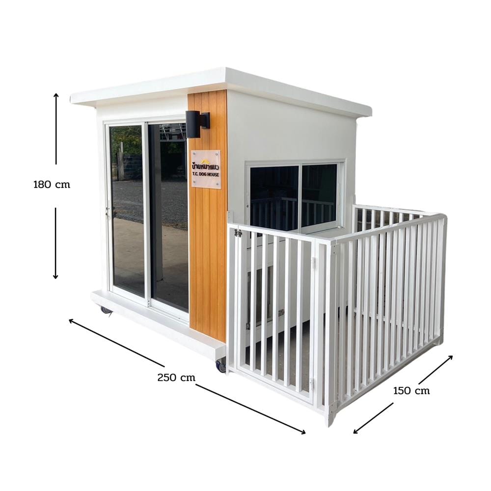 บ้านหมา บ้านแมว T.C. DOGHOUSE 10 โมเดิร์น 150X250X180 ซม.