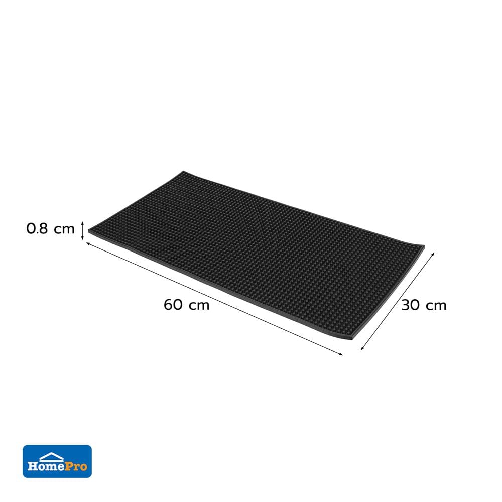 แผ่นรองกันลื่น PVC KECH COFF 30X60 ซม. สีดำ