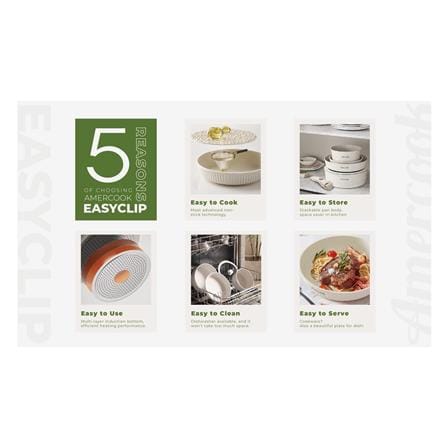 ชุดเครื่องครัว AMERCOOK EASY CLIP PRO IH (แพ็ก 9 ชิ้น)_3