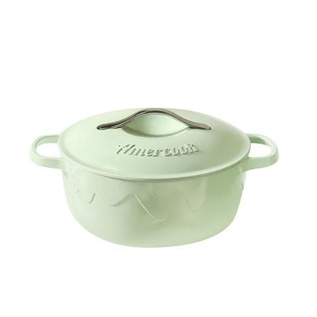 หม้อเหล็กหล่อพร้อมฝา 22 ซม. AMERCOOK ALFETTA SIGNATURE GREEN IH_0