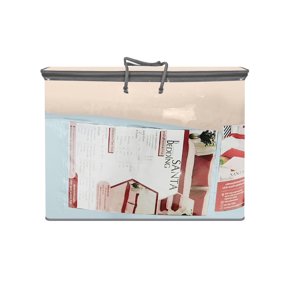 ชุดผ้าปูที่นอน 3.5 ฟุต (ชุด 4 ชิ้น) SANTA BEDDING สี LIGHT BLUE/CREAM