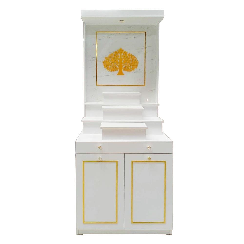 ตู้พระ FURDINI รุ่นมั่งมี 80 ซม. สีขาว/ลายหิน