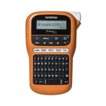 เครื่องพิมพ์ฉลากสำหรับงานไฟฟ้า BROTHER PT-E110VP สีส้ม_0