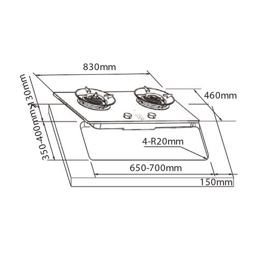 เตาฝังแก๊ส FRANKE FG8268 NX 83 ซม.