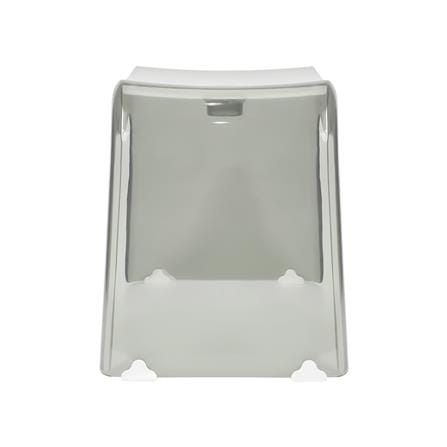เก้าอี้เตี้ยพลาสติก ACCO SIZE M 39X24.5X28.5 ซม. สีเทาใส_2