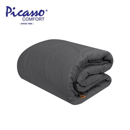 ผ้านวม PICASSO SMILE M4DGR 100x90 นิ้ว สี DARK GREY_0