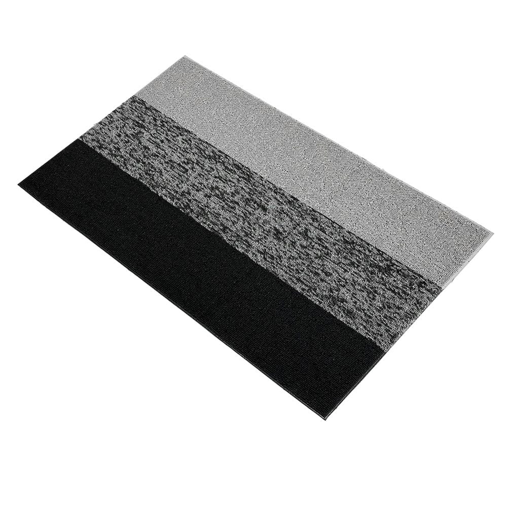 พรมเช็ดเท้าดักฝุ่น HOME LIVING STYLE SORT 45x75 ซม. สีเทา