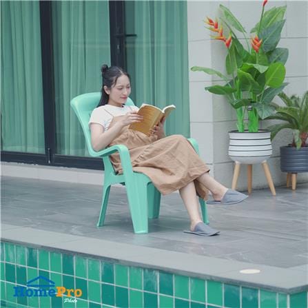 เก้าอี้พลาสติกเอนนอน SPRING FT-234 สีฟ้า_5