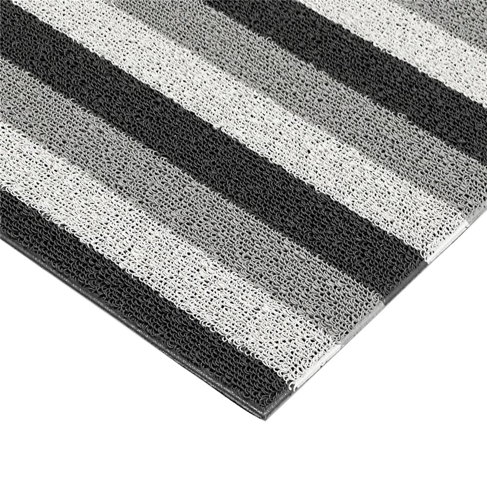 พรมเช็ดเท้าดักฝุ่น HOME LIVING STYLE LAYER 45x75 ซม. สีเทา