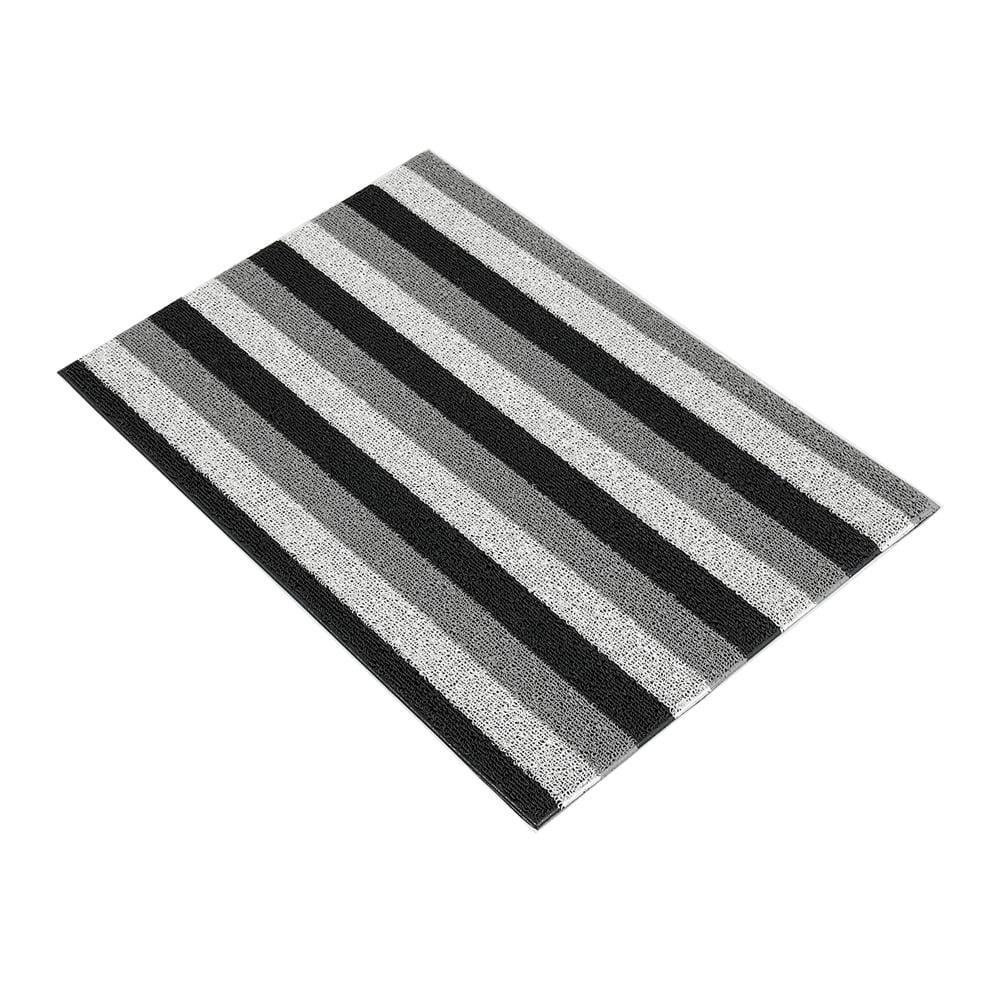 พรมเช็ดเท้าดักฝุ่น HOME LIVING STYLE LAYER 45x75 ซม. สีเทา