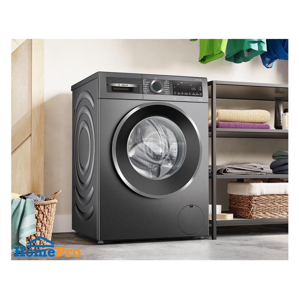 เครื่องซักผ้าฝาหน้า BOSCH WGG45401TH 10กก. 1400RPM สีเทา อินเวอร์เตอร์