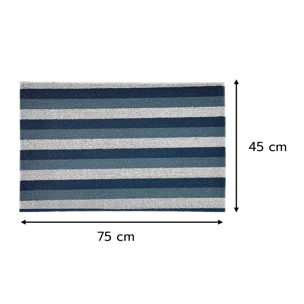 พรมเช็ดเท้าดักฝุ่น HOME LIVING STYLE LAYER 45x75 ซม. สีน้ำเงินเข้ม