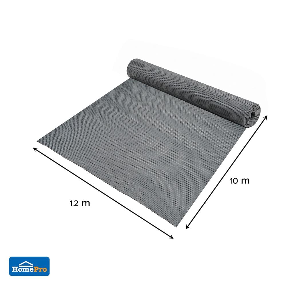 พรมเช็ดเท้าดักฝุ่น หน้ากว้าง 120 ซม. HOME LIVING STYLE LZ สีเทา (ตัดขายเป็นเมตร)