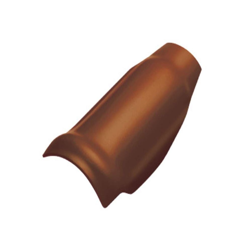 ครอบโค้งตะเข้ DURAONE ลอนคู่ 23x48x0.5 ซม. สีน้ำตาลมีสุข
