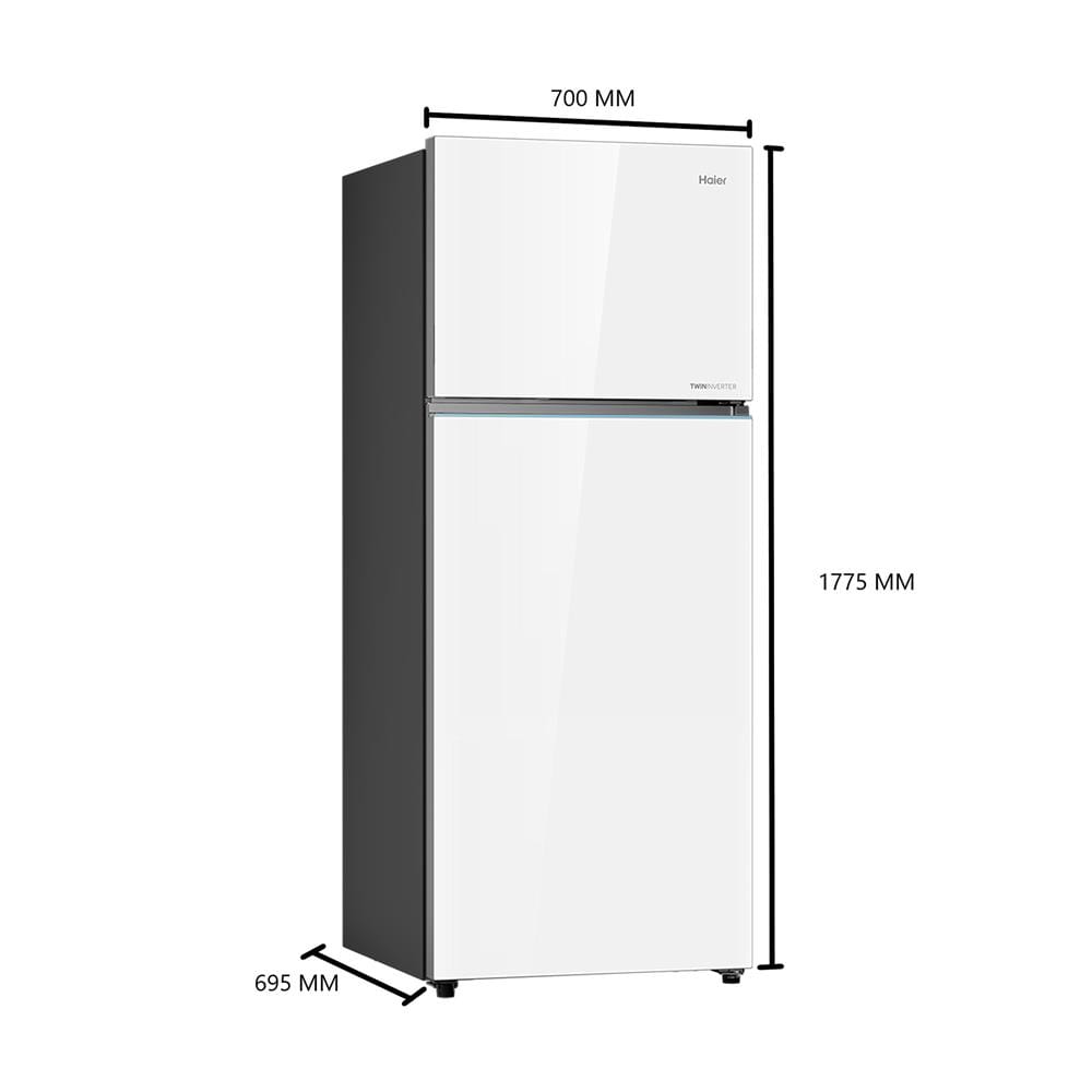 ตู้เย็น 2 ประตู HAIER HRF-460MGI 16 คิว กระจกขาว