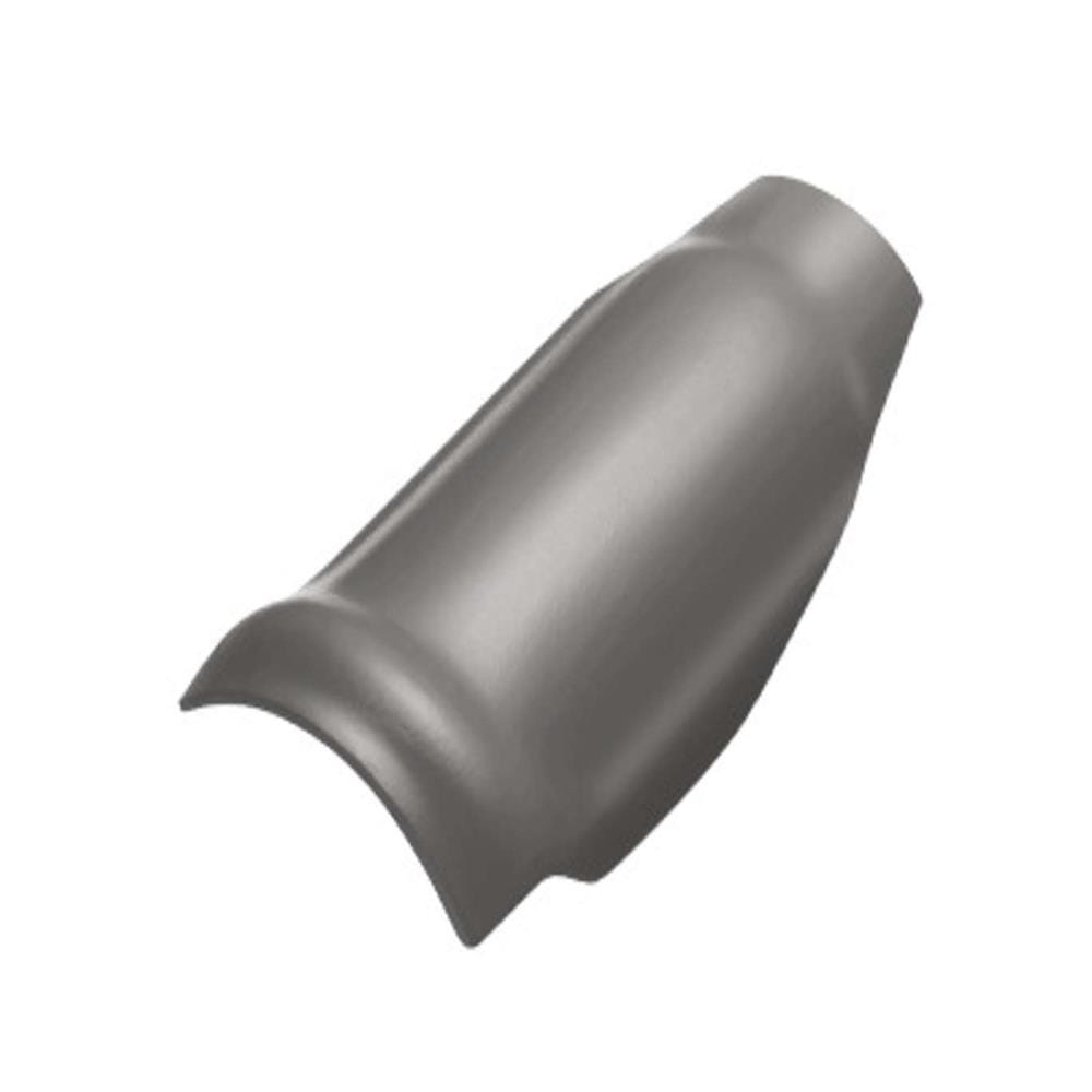 ครอบโค้งตะเข้ DURAONE ลอนคู่ 23x48x0.5 ซม. สีเทาหมอกเมฆา