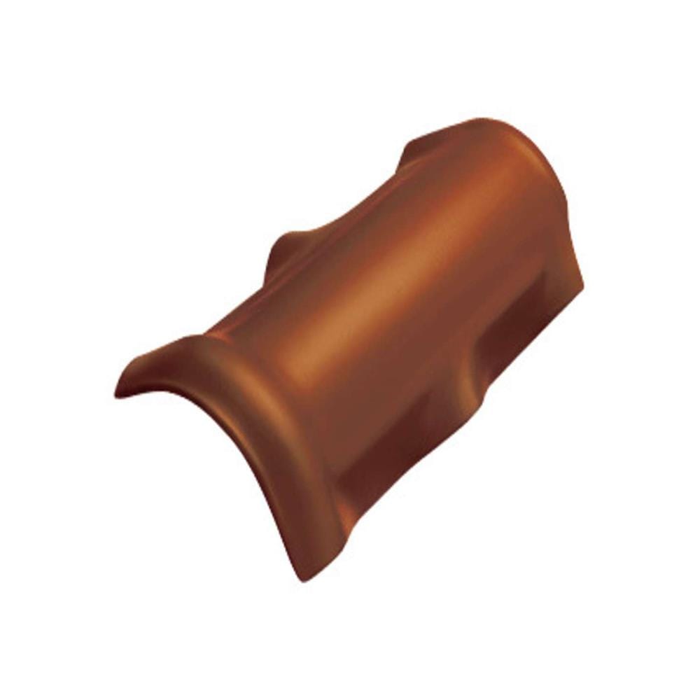 ครอบสันโค้ง ลอนคู่ DURAONE 23x50x0.5 ซม. สีน้ำตาลมีสุข