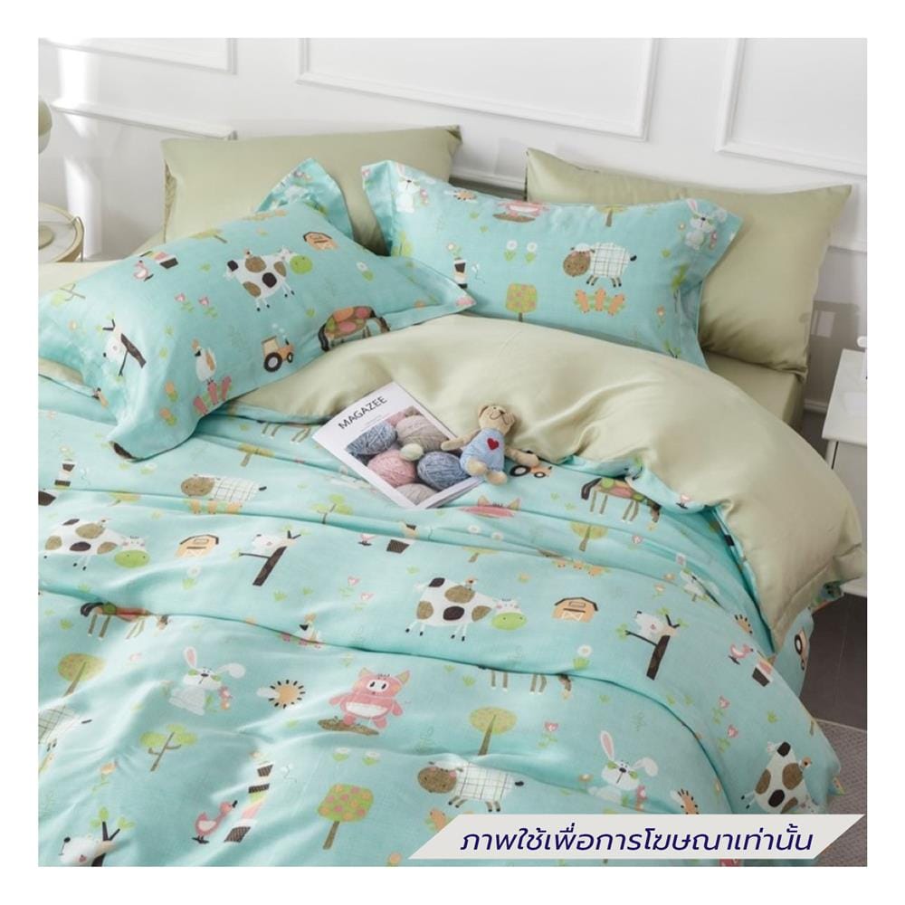 ชุดผ้าปูที่นอน 6 ฟุต (ชุด 6 ชิ้น) ESSE TENCEL 520T 5308 GREEN