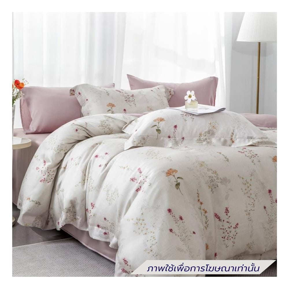 ชุดผ้าปูที่นอน 6 ฟุต (ชุด 6 ชิ้น) ESSE TENCEL 650T 6301 PINK