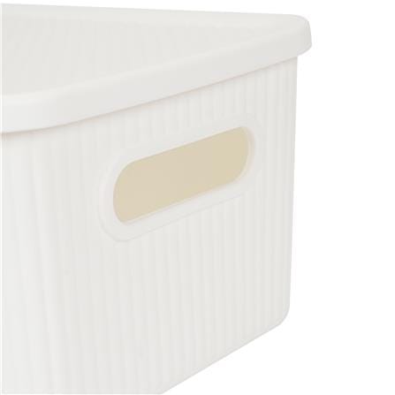 กล่องจัดเก็บผ้ามีฝา PLIM ZAYLEE SIZE M สีขาว_5