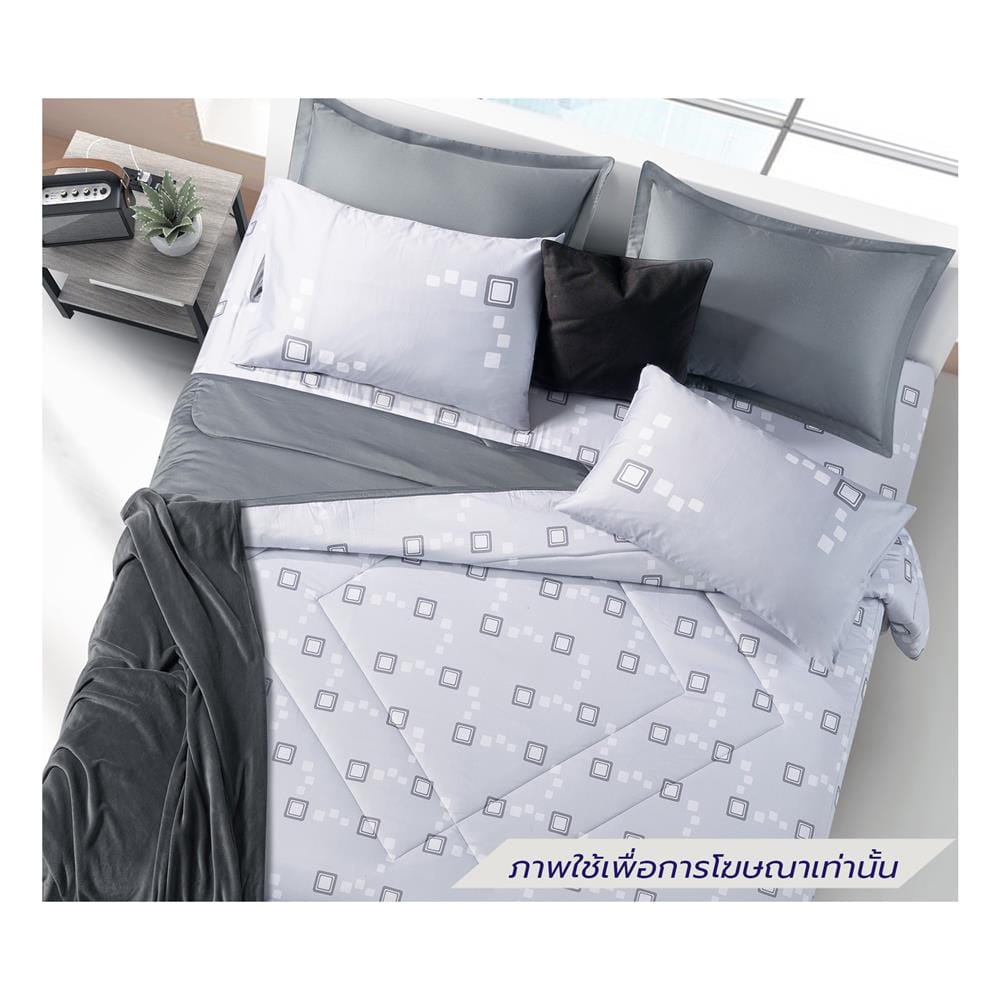 ชุดผ้าปูที่นอน 6 ฟุต (ชุด 6 ชิ้น) SANTAS COTTON USA IRENIC LK