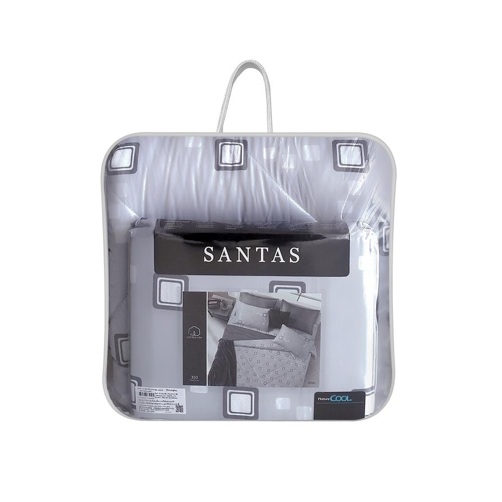 ชุดผ้าปูที่นอน 6 ฟุต (ชุด 6 ชิ้น) SANTAS COTTON USA IRENIC LK