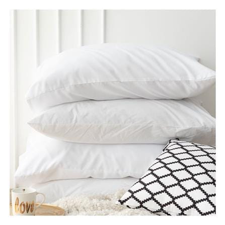 ชุดผ้าปูที่นอน 5 ฟุต (ชุด 6 ชิ้น) SANTA BEDDING สีขาว_4