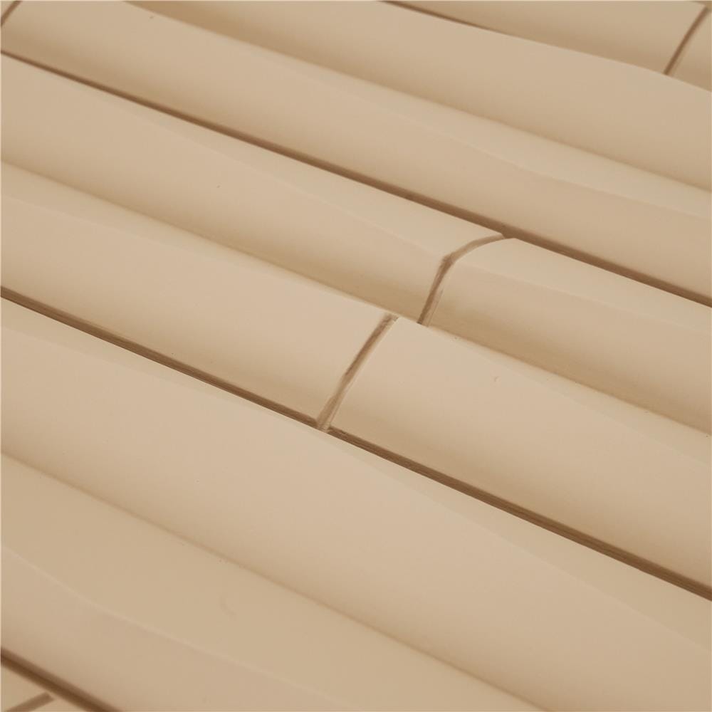 แผ่นตกแต่งผนัง PU 60x120 ซม. TARA BAMBOO BROWN