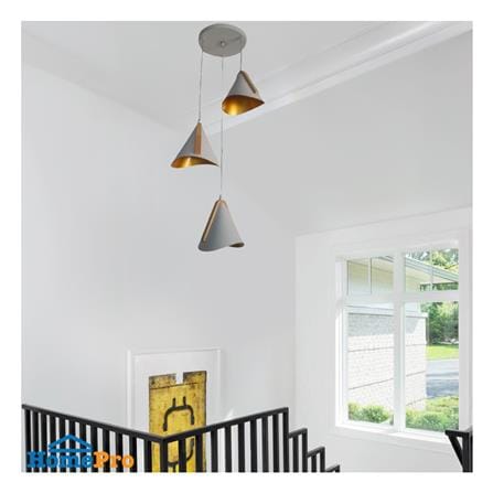 ไฟช่อ NEOLIGHT 507-3WH-WD สีขาว/ทอง/ไม้ 3 หัว_2