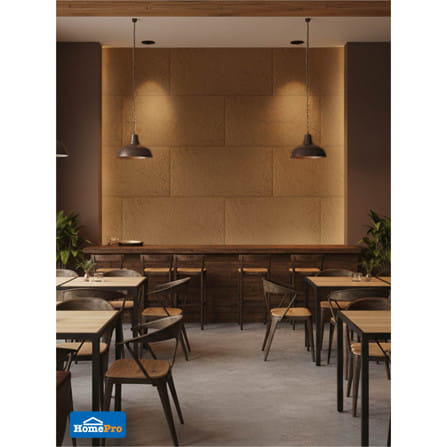 แผ่นตกแต่งผนัง PU 60x120 ซม. TARA ROCK STONE BROWN_7