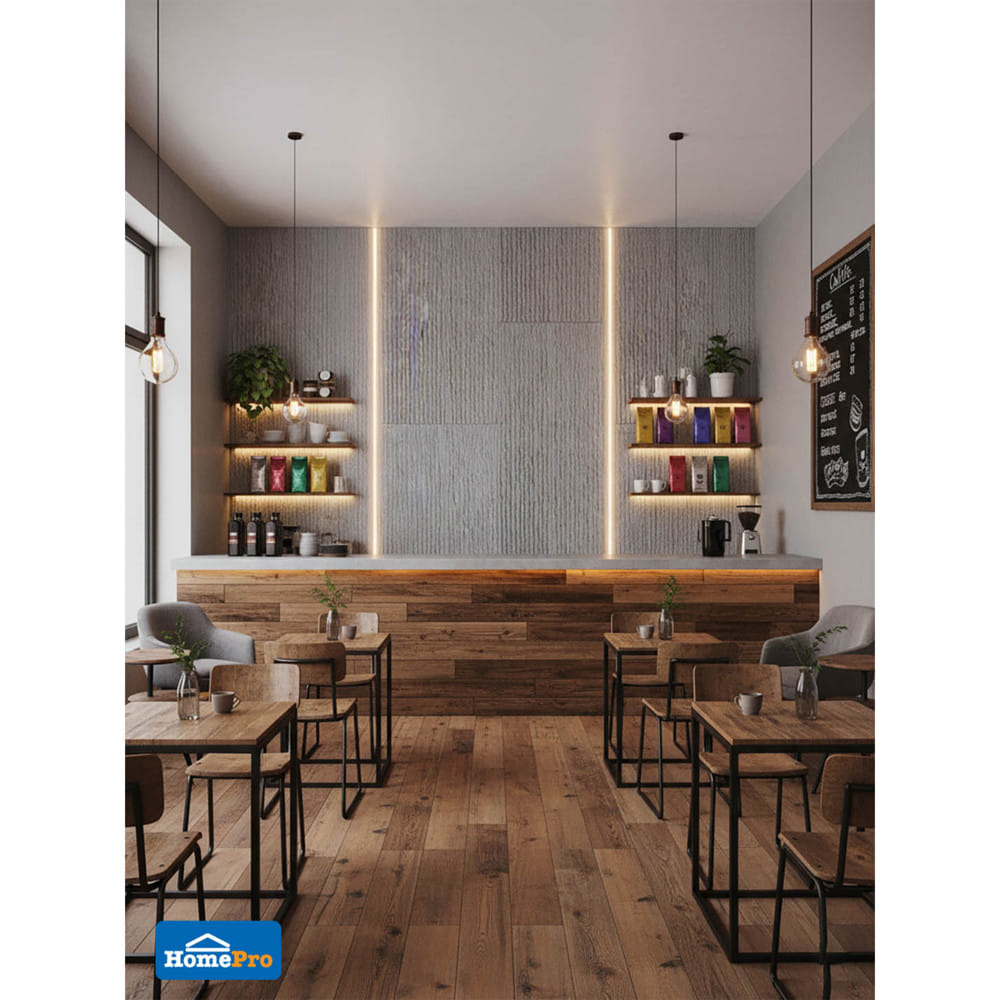 แผ่นตกแต่งผนัง PU 60x120 ซม. TARA LAVA STONE GREY