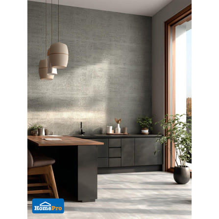 แผ่นตกแต่งผนัง PU 60x120 ซม. TARA LAVA STONE GREY_3