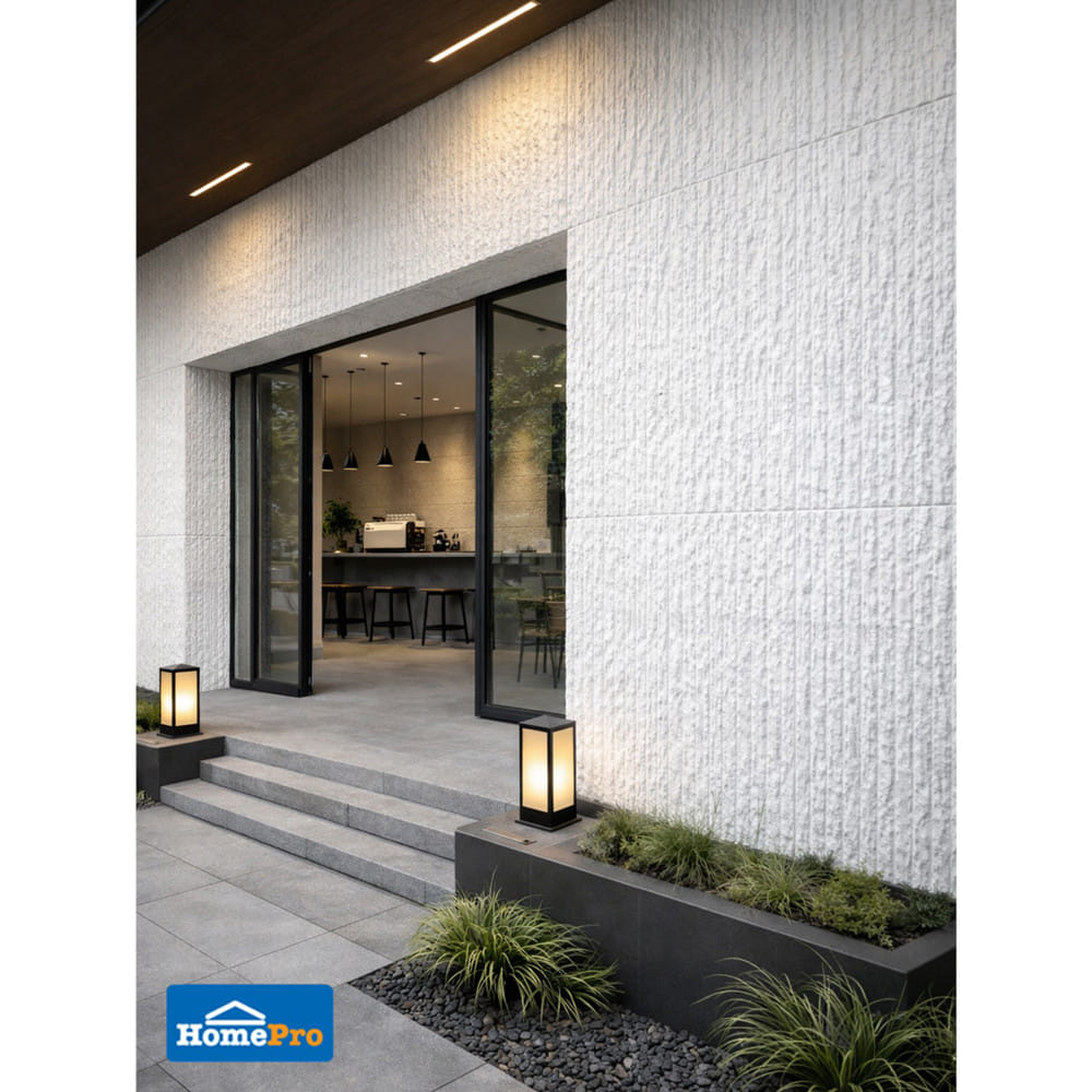 แผ่นตกแต่งผนัง PU 60x120 ซม. TARA LAVA STONE WHITE