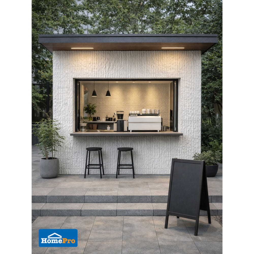 แผ่นตกแต่งผนัง PU 60x120 ซม. TARA LAVA STONE WHITE