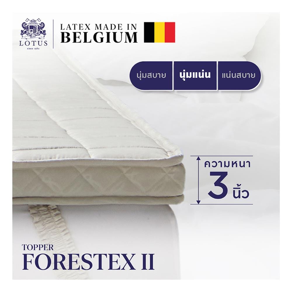 แผ่นรองนอน 6 ฟุต LOTUS FORESTEX II สี DARK GRAY