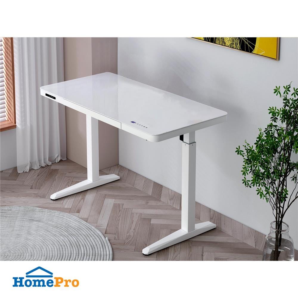 โต๊ะปรับระดับไฟฟ้า FURDINI NOVEL LT-205F 120 ซม. สีขาว
