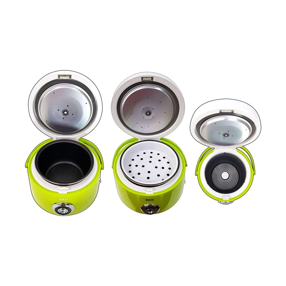 หม้อหุงข้าว MANUAL SKG SK-618 1.8 ลิตร สีขาว/เขียว