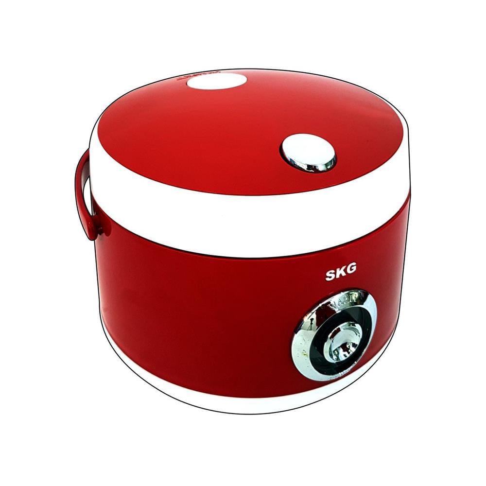 หม้อหุงข้าว MANUAL SKG SK-618 1.8 ลิตร สีขาว/แดง