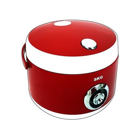 หม้อหุงข้าว MANUAL SKG SK-618 1.8 ลิตร สีขาว/แดง_2