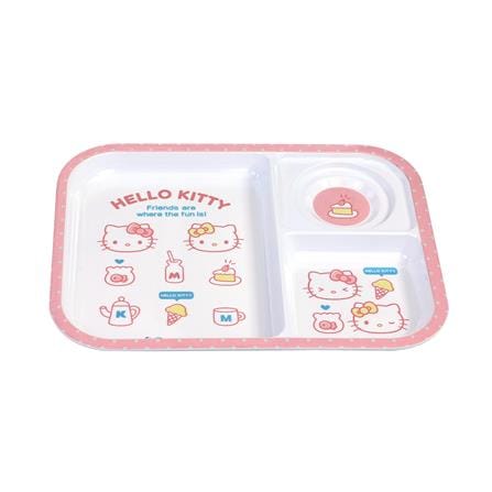 ถาดหลุมเมลามีน 10.5 นิ้ว SUPERWARE KITTY POP FACE_1