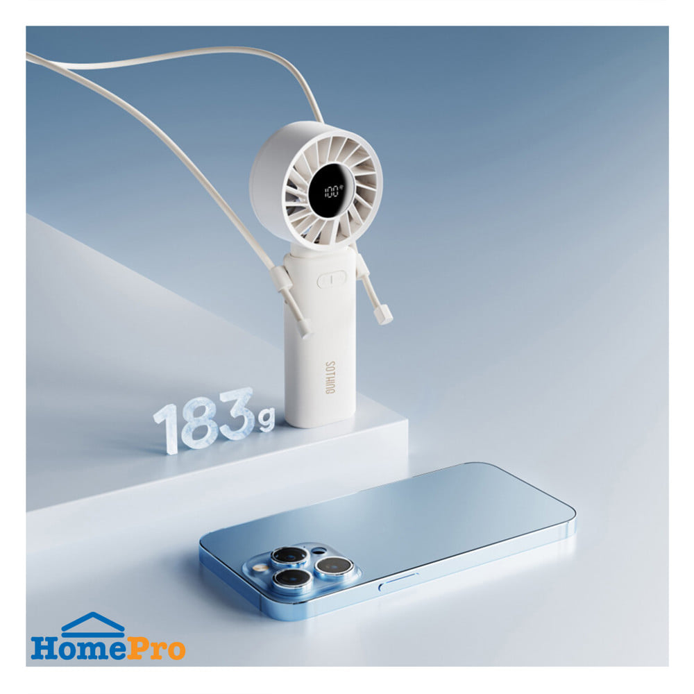 พัดลมพกพา 2.5 นิ้ว SOTHING HANDHELD ENGINE Z สีขาว