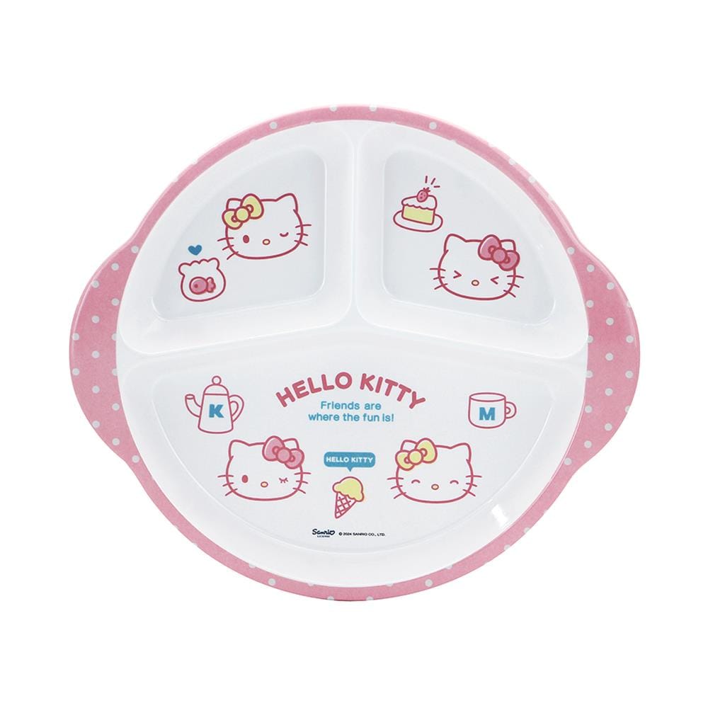 ถาดหลุมเมลามีน 11 นิ้ว SUPERWARE KITTY POP FACE