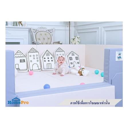 คอกกั้นเด็ก GEKO CLASSY SILICONE 5 ฟุต สี GRAY-WHITE_3