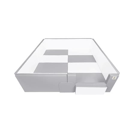 คอกกั้นเด็ก GEKO CLASSY SILICONE ไซซ์ MEGA สี GRAY-WHITE_0