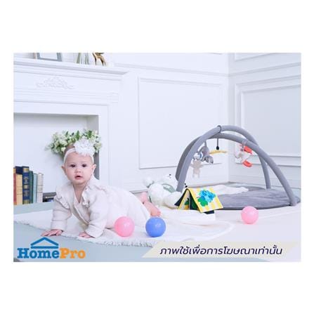 คอกกั้นเด็ก GEKO CLASSY SILICONE ไซซ์ MEGA สี GRAY-WHITE_4