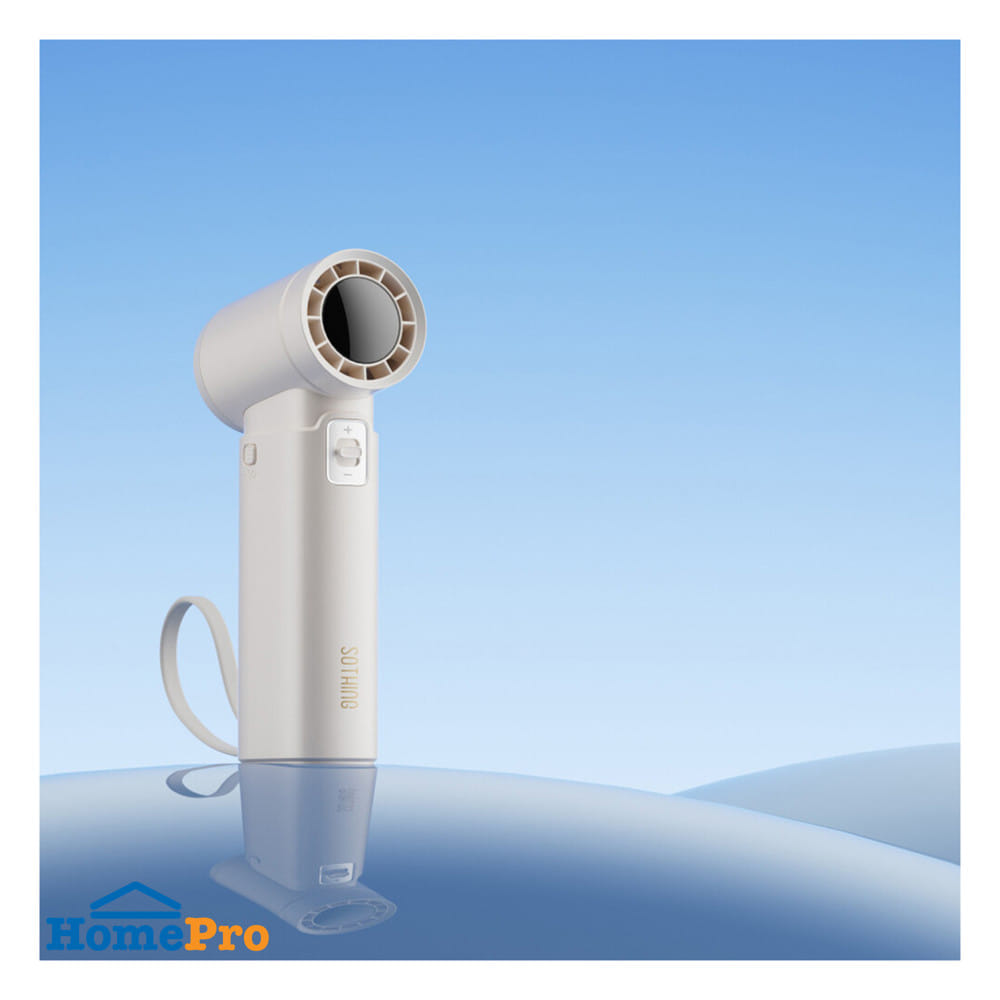 พัดลมพกพา 1 นิ้ว SOTHING HANDHELD ENGINE POWER สีขาว