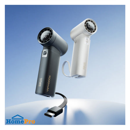 พัดลมพกพา 1 นิ้ว SOTHING HANDHELD ENGINE POWER สีขาว_5