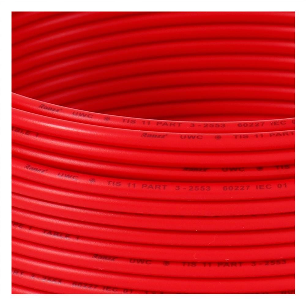 สายไฟ THW IEC01 RANZZ 1x4 ตร.มม. 30 ม. สีแดง